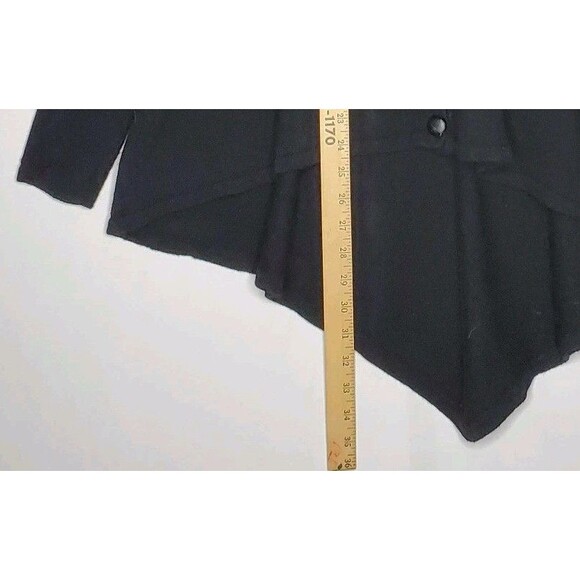 Carole Wang Swing Cardigan Women Small Button Asymmetric Hi-Lo Romantic Artsy - Picture 5 of 9